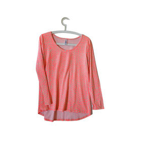 Lula Roe Polka Dot Women's Long Sleeve Tunic Top Size M